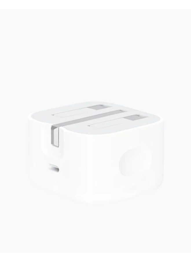 محول طاقة USB-C بقوة 20 واط من أبل - أبيض