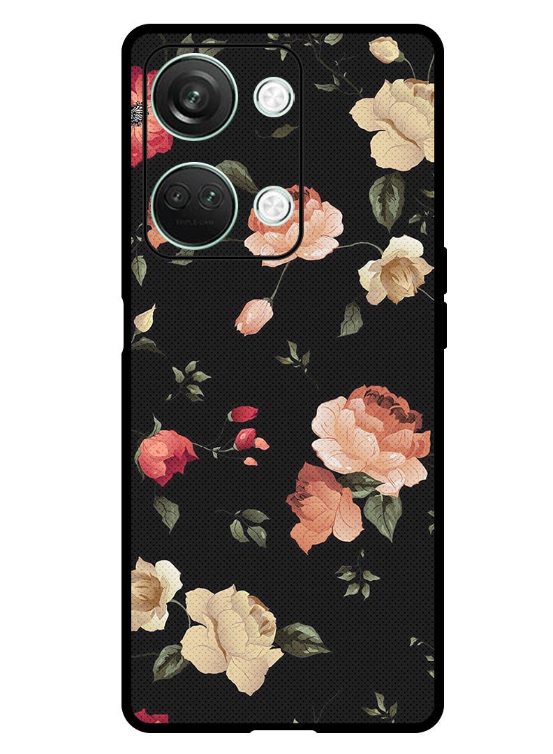 Theodor Protective Case Anti Scratch Shock Proof Bumper Cover For OnePlus Nord 3 Colourful Lotus  - Image 1