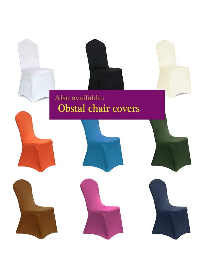 Obstal 50 PCS Spandex Stretch Chair Sashes Bows for Wedding Reception- Universal Elastic Chair Cover Bands with Buckle Slider for Banquet, Party, Hotel Event Decorations Light Pink Sashes - Image 5