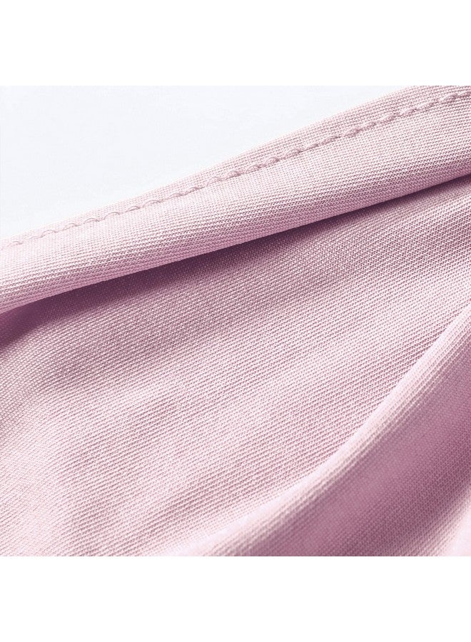 Obstal 50 PCS Spandex Stretch Chair Sashes Bows for Wedding Reception- Universal Elastic Chair Cover Bands with Buckle Slider for Banquet, Party, Hotel Event Decorations Light Pink Sashes - Image 4