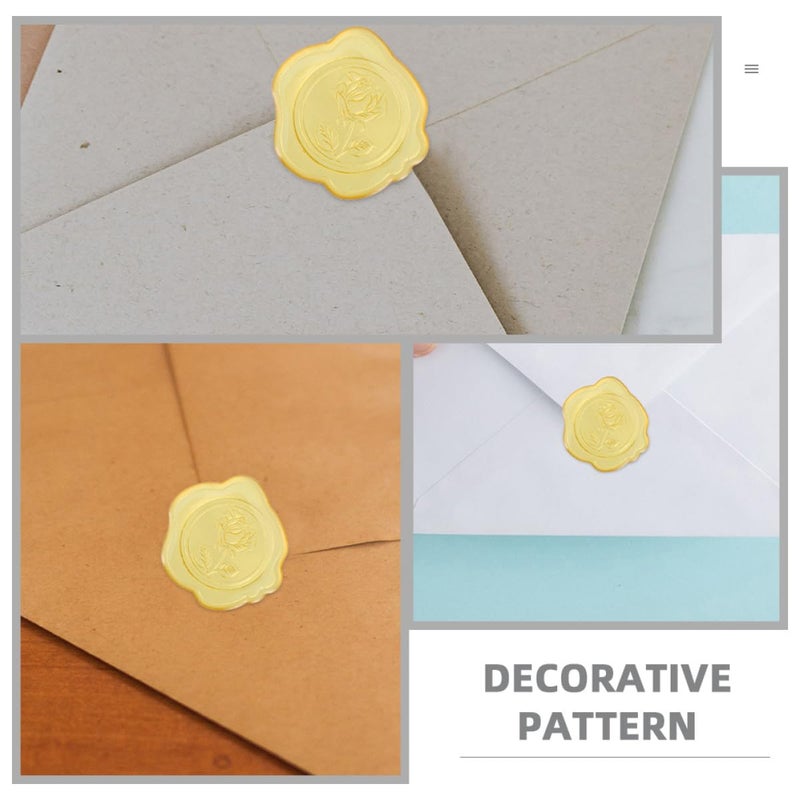 Red Adhesive Wax Seal Stickers For Wedding Invitations Envelope Sealing Decor - Image 5