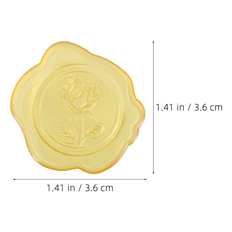 Red Adhesive Wax Seal Stickers For Wedding Invitations Envelope Sealing Decor - Image 3