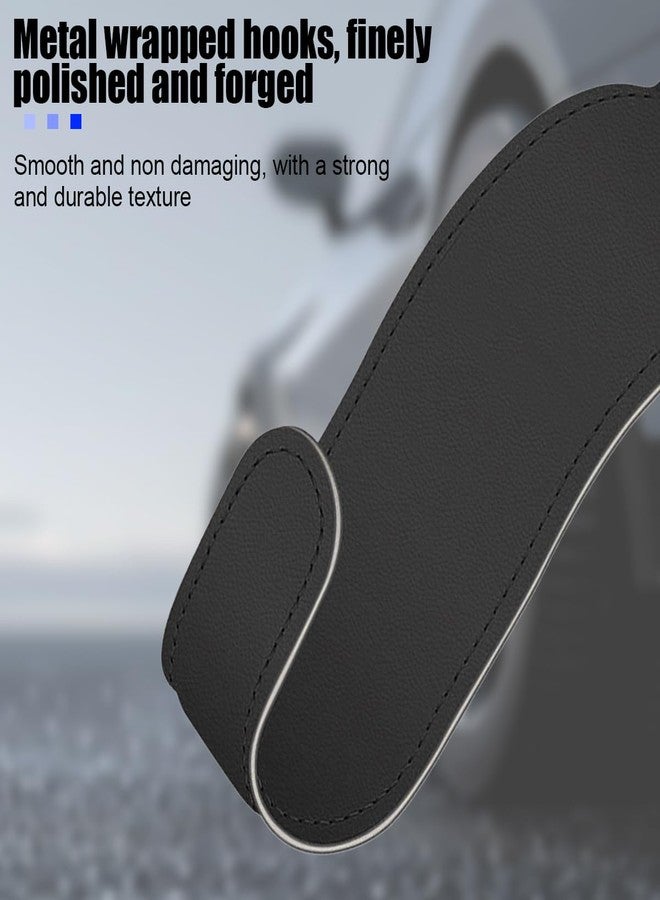 Bittwee Car Co-Pilot Glovebox Hooks, 2PCS Anti-Scratch Vehicle Passenger Seat Storage Hanger for Handbag Purse Umbrellas, Auto Interior Organizer, Universal for SUV Sedan Truck(Black) - Image 4