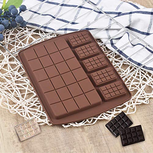 Newk Silicone Break Apart Chocolate Molds, Candy and Energy Bar Silicone Molds, Pack of 6 - Image 5