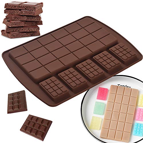 Newk Silicone Break Apart Chocolate Molds, Candy and Energy Bar Silicone Molds, Pack of 6 - Image 4