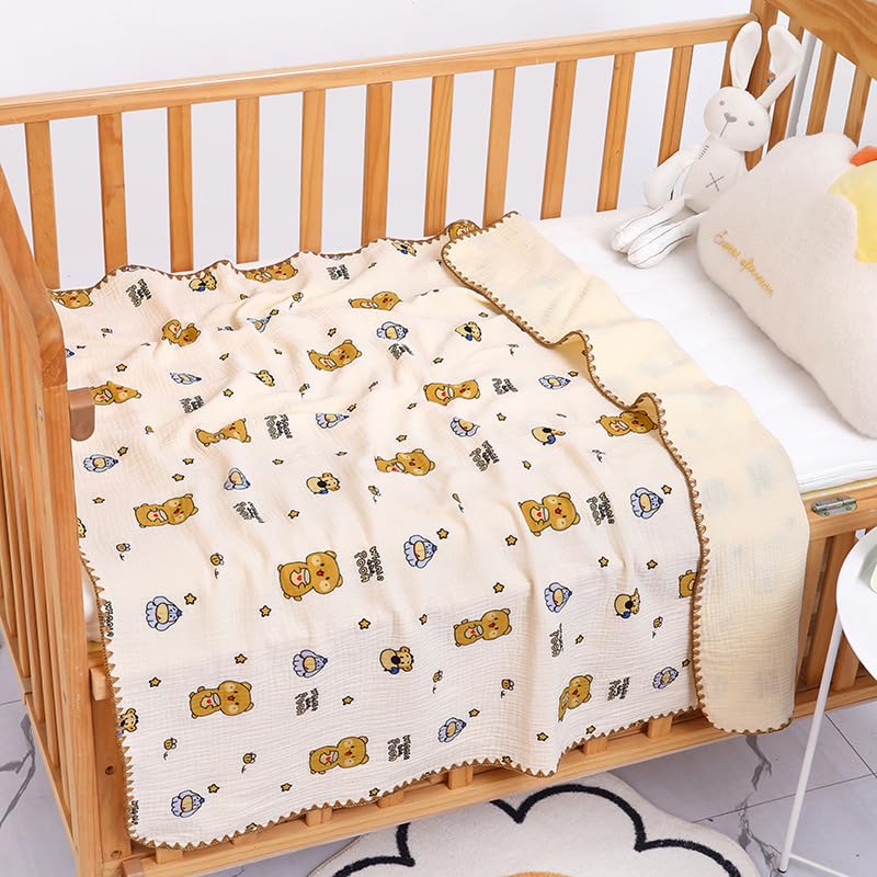 CUTEABLY Super Soft Baby Blanket, 85 x 85 cm (Pack of 3) - Image 2