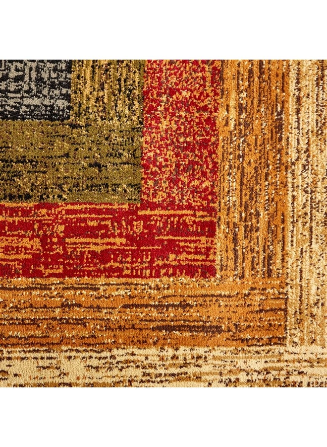 Home Dynamix Royalty Vega Contemporary Geometric Area Rug, Black/Brown, 43"X62" - Image 3