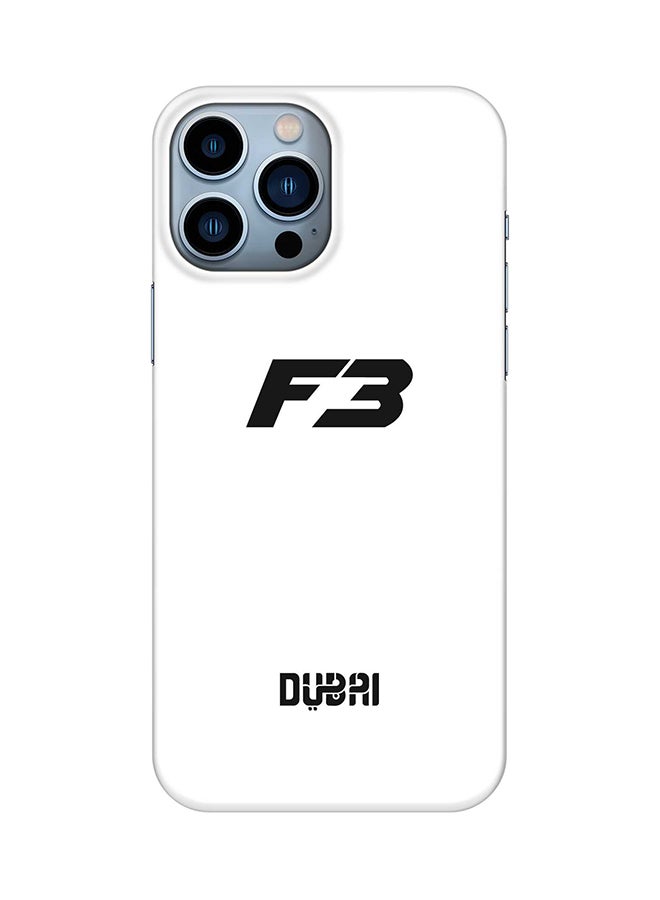 Stylizedd Case for iPhone 15 Pro Max Slim Snap Classic Series Mobile Cover Hard PC Shield Matte Finish Phone CasePrint - Faz3 Dubai White - Image 1