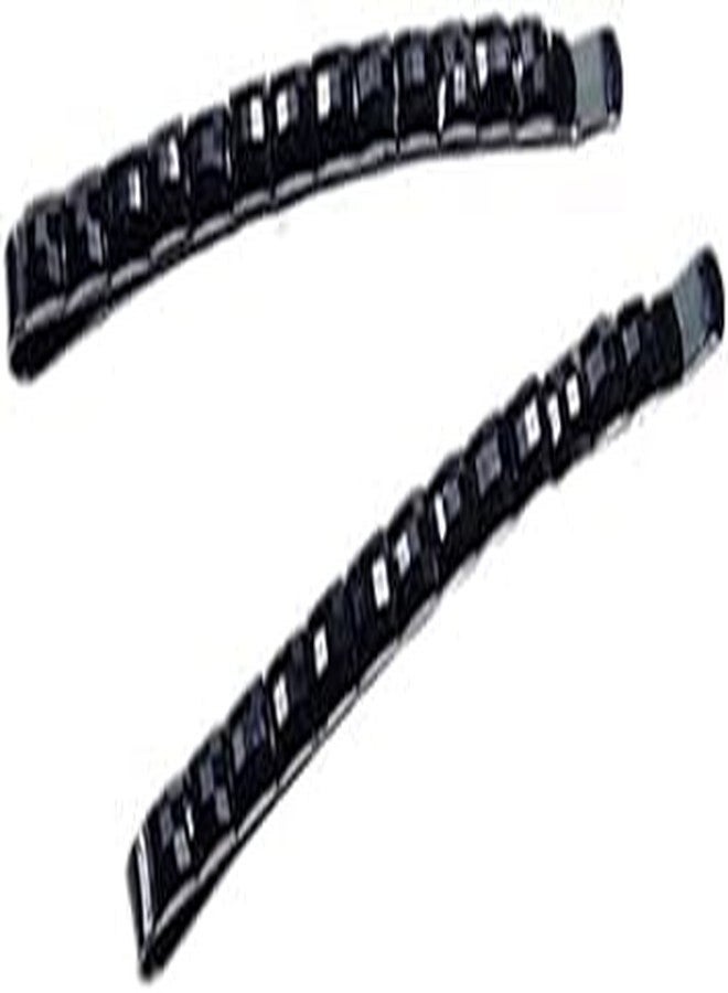 SquarezhenBo 2Pcs Black Rhinestone Barrettes,Crystal Diamond Bobby Pin,Shiny Hair Pin, Hairpin, Sparkly Hair Decoration for Women Clip Bangs Metal Hair Clip Hair Pins Hair Accessories - Image 1