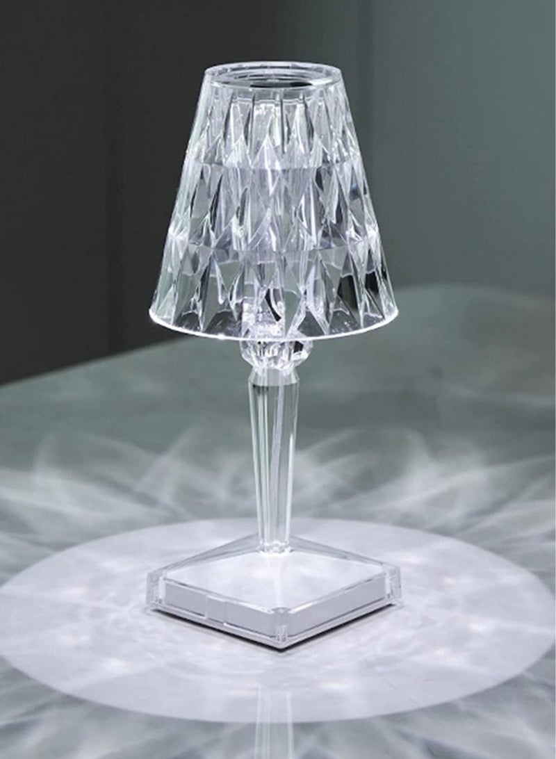 مصباح مكتب، ضوء LED لمسي قابل للشحن من الأكريليك، ضوء ليلي لجانب السرير، غرفة النوم، غرفة المعيشة، غرفة الضيوف، طاولة الكومود - Image 5