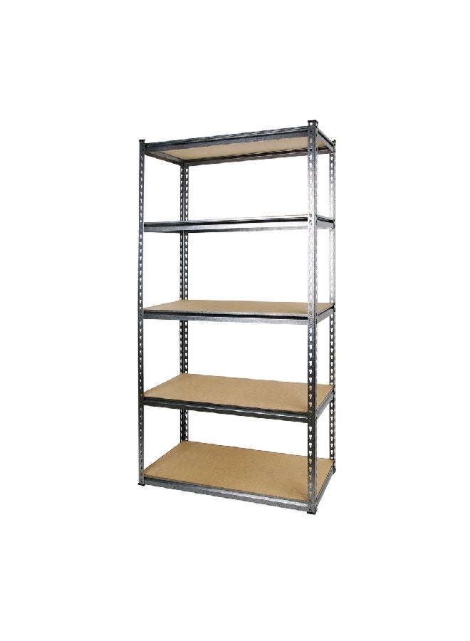 Tactix 5-Tier Performance Heavy Duty Boltless Shelving Storage Unit Brown and Black 183 x 91.5 x 46 cm 329020  - Image 1