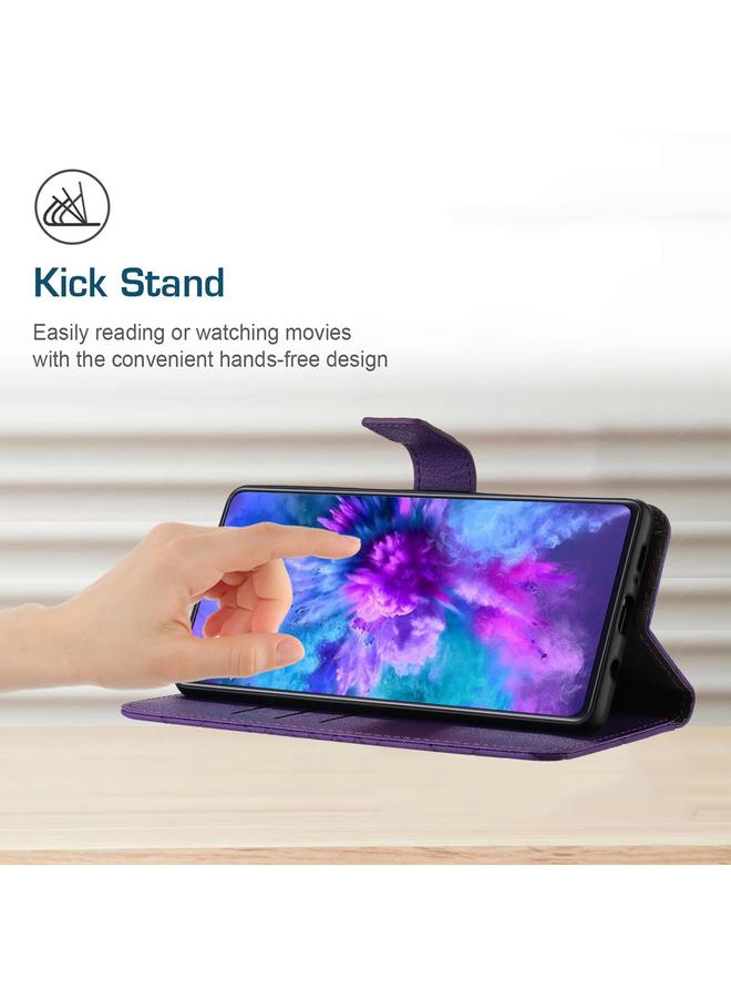 S-TOP Case For Honor 200 Smart Global Rhombic Grid Texture Leather Phone Case - Image 4