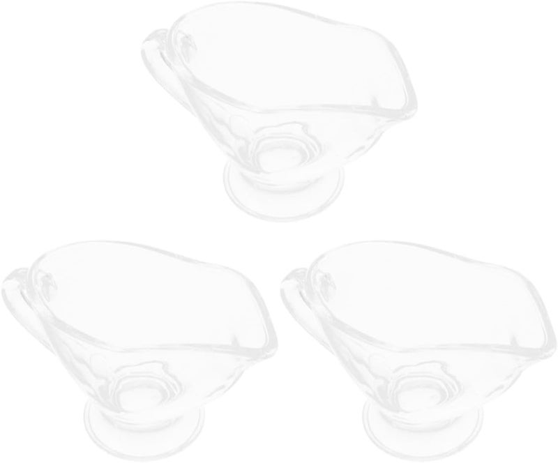 Wide daily application Homoyoyo 3pcs Glass Gravy Boats 215ml Small Sauce Jugs with Handle Creamer Pitcher for Dining Sauces and Salad Dressing Serving Replaceable parts Cross part assemble fit Nationwide delivery Diverse use resistant crafted quality Ergonomic build Moisture wear upgraded quality Ready post purchase fulfill Consistent single item quality Fast warehouse picking Full land route delivery KSA standard compatible design Classic practical design Varied size selections Suburban residential ship Cost effective fine quality Dust proof Globally popular elegant design Coast & inland available Intra-city fast distribution Ventilated design Global upgraded economical craftsmanship Global upgraded practical design Gulf market trial optimized design Simplified versatile design - Image 1