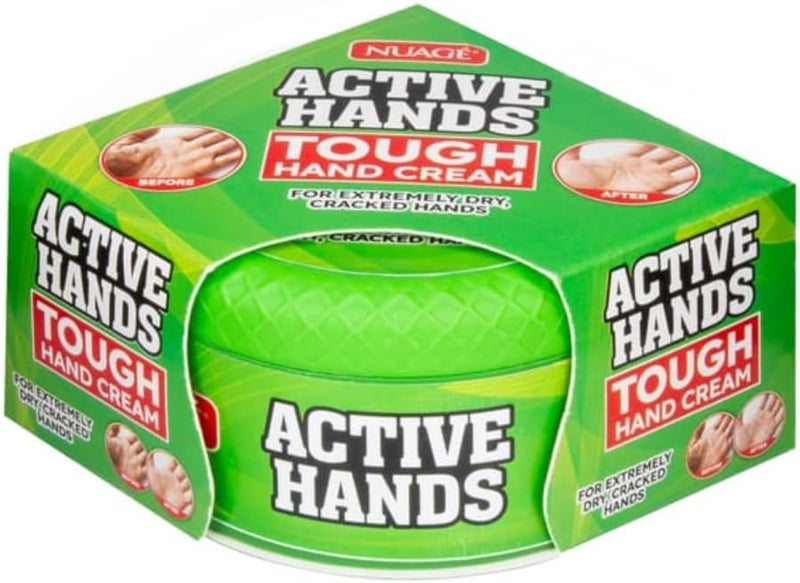 Nuage Active Hands Tough Hand Cream for Extremely Dry Cracked Skin FastAbsorbing NonGreasy Formula Intense Moisturiser for Hardworking Hands 150g