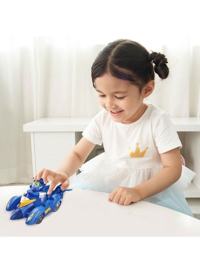 SUPER WINGS Alpha Group Super Wings Jerome Spinning Battling Tops & Cars Toys, Blue Car Toys Little People Race Toy Cars for Kids Age 3+ Boys, Best Gifts for Kids Boys Girls - Image 4