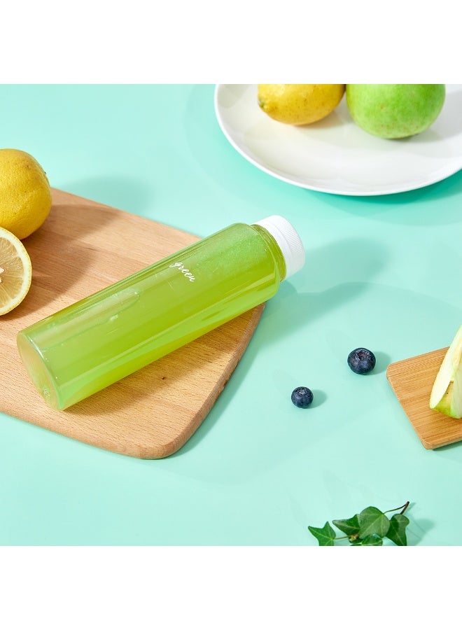 Restaurantware Label Tek 1.9 x 1 Inch Green Juice Bottle Labels, 100 Water-Resistant Labels For Bottles - Self-Adhesive, Clear With White Font, Plastic Bottle Stickers, For Drink Pouches, - Image 4