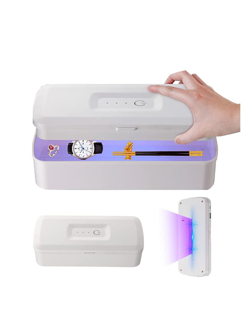 Mini Sterilizer, UV Bactericidal Lamp, Sterilizing box for Phones Glasses Jewelry Headphone key Pacifier, Portable Hand Held Germicidal Underwear Sterilizer, Emitting 265nm Ultraviolet Shortwave - Image 1