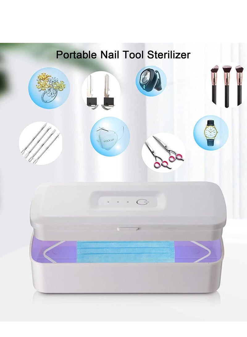 Mini Sterilizer, UV Bactericidal Lamp, Sterilizing box for Phones Glasses Jewelry Headphone key Pacifier, Portable Hand Held Germicidal Underwear Sterilizer, Emitting 265nm Ultraviolet Shortwave - Image 3