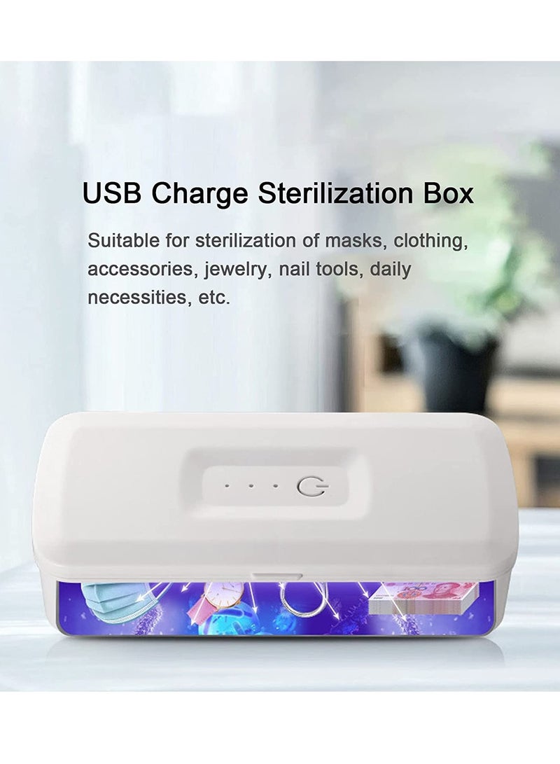 Mini Sterilizer, UV Bactericidal Lamp, Sterilizing box for Phones Glasses Jewelry Headphone key Pacifier, Portable Hand Held Germicidal Underwear Sterilizer, Emitting 265nm Ultraviolet Shortwave - Image 4