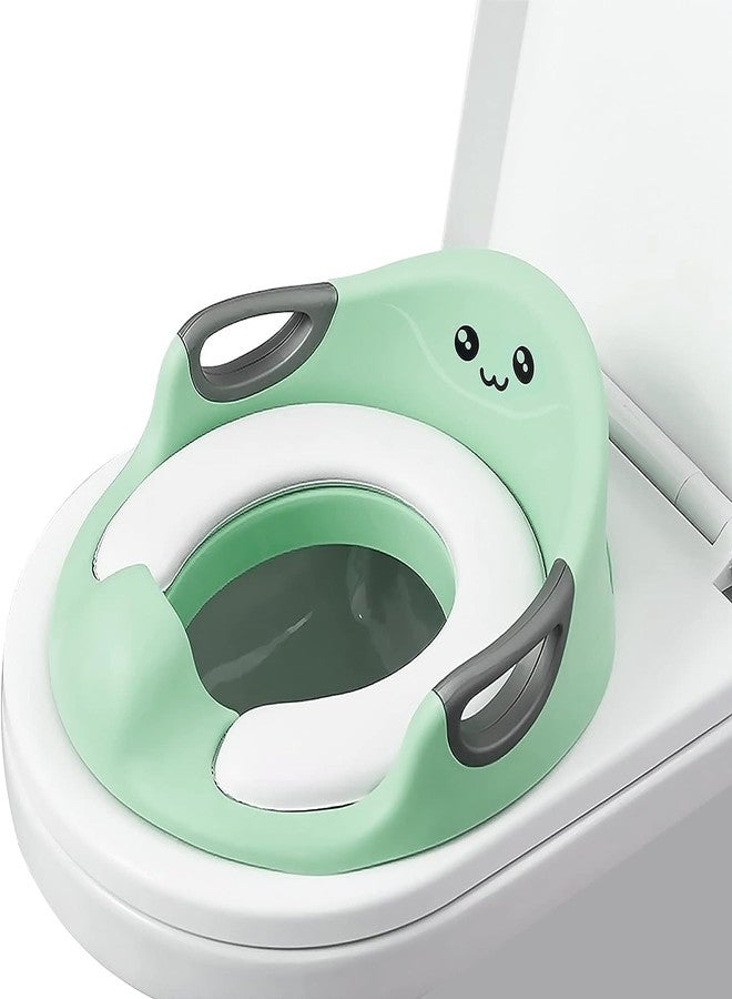 GION Soft Comfortable Cushion Potty Training Seat for Baby Non-Slip Toilet Seat for Kids with Back Support & Handles (1Pcs) - Image 1
