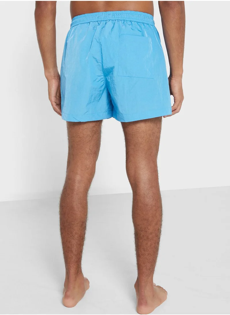 CALVIN KLEIN Logo Drawstring Swim Shorts