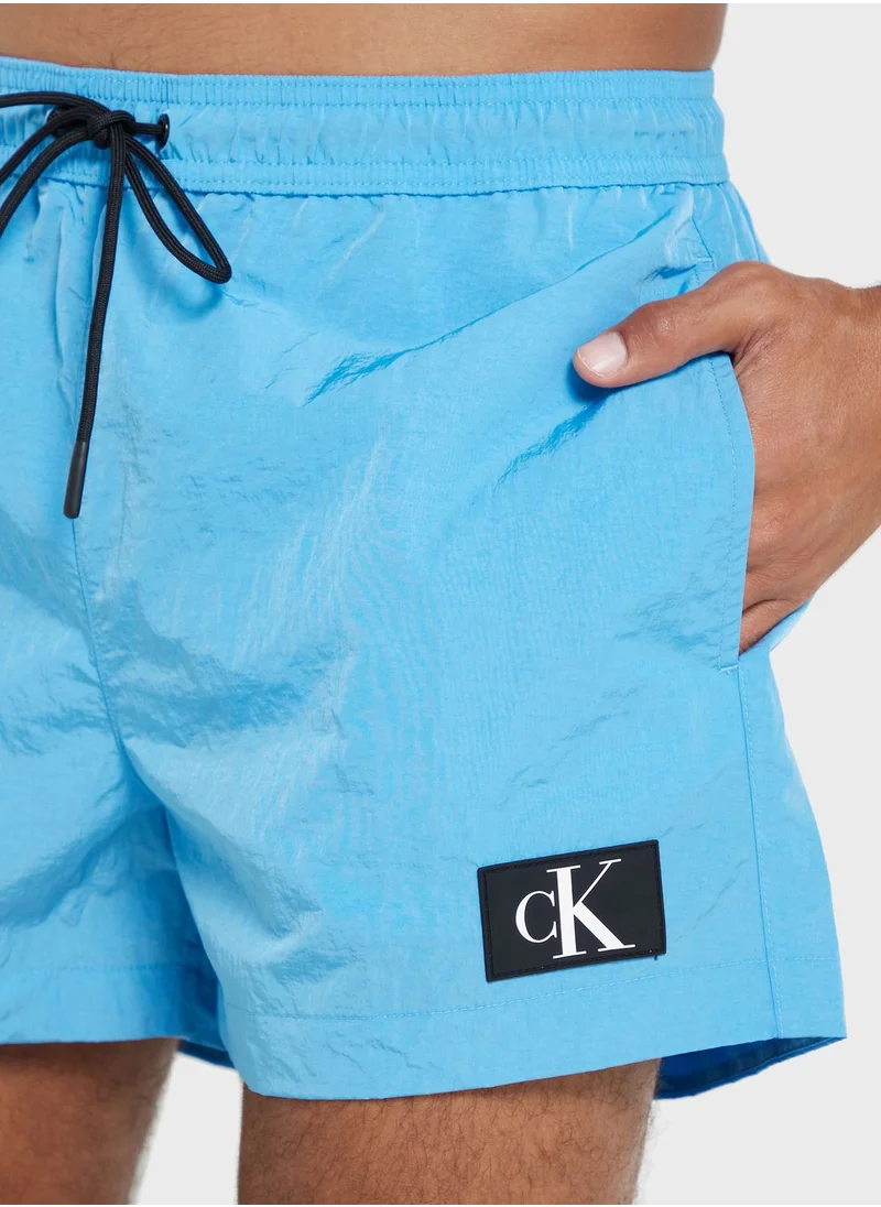 CALVIN KLEIN Logo Drawstring Swim Shorts