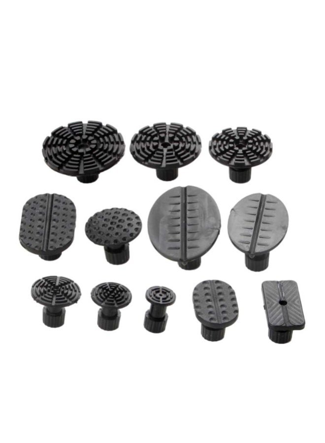 12 Pcs Dent Repair Tools Lightweight Auto Dent Repair Puller Suction Cups for Workshop Dent Repair Tools(Black) - Image 1