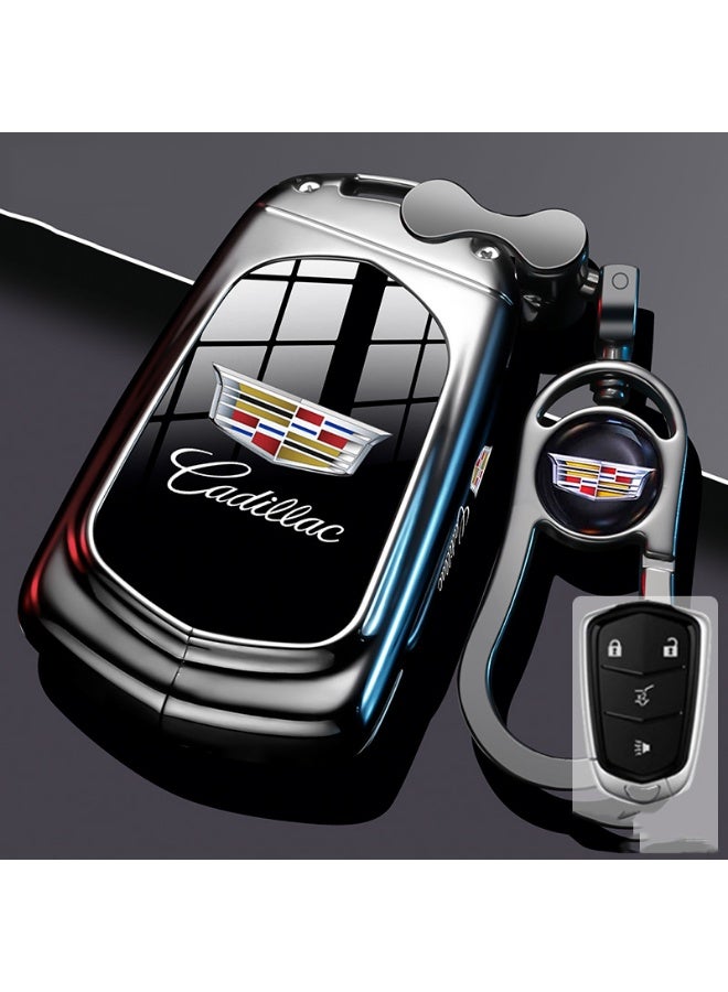 كاديلاك حالة حماية مفتاح السيارة المتقدمة مناسبة لكاديلاك XT5 ، XT6 ، CT6 ، XT4 ، XT ، SCT5 ، ATSL عالية الجودة مفتاح السيارة حالة القشرة المعدنية - Image 1
