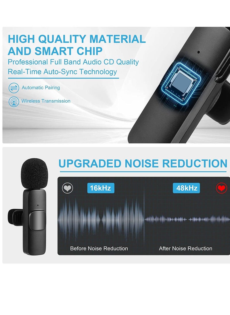 Generic Wireless Lavalier Microphone for Phone(USB-C), Dual Wireless Microphone for Video Recording, Live Stream, Vlog, YouTube, TikTok, Facebook  - Image 3