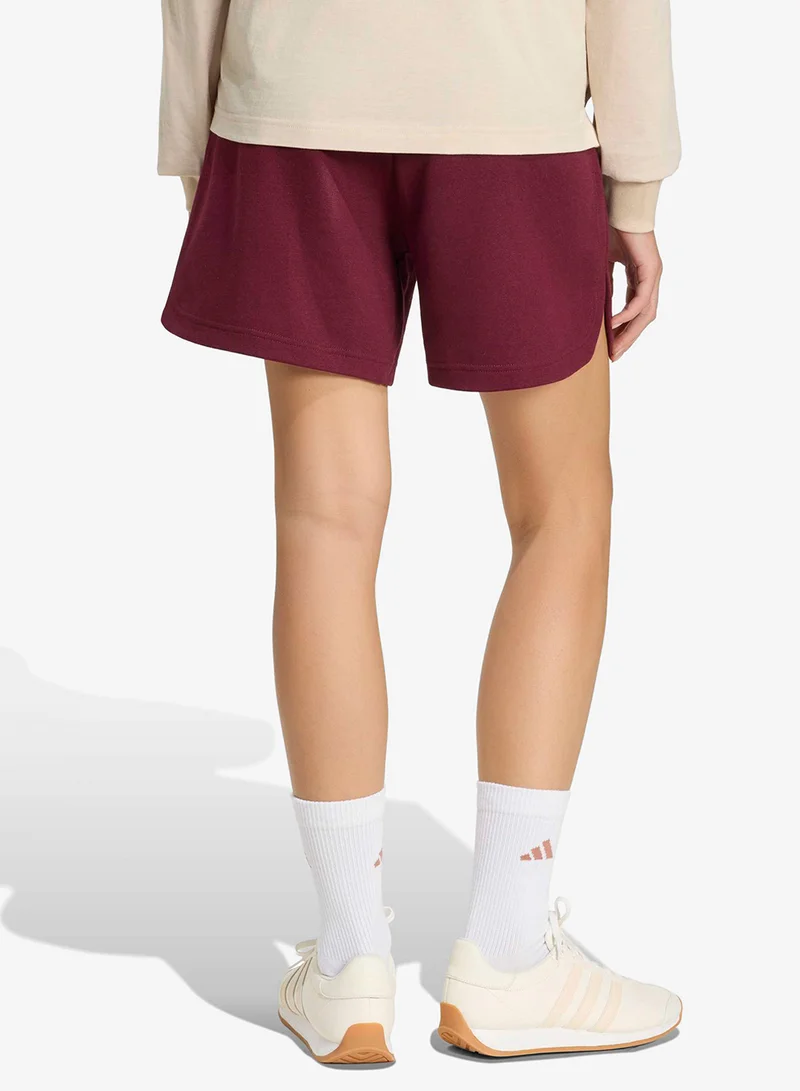 Adidas 3-Stripes Studio Fleece Loose Shorts