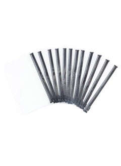 MEI YI TIAN 12Pcs A6 Black Zipper Pouch Loose Leaf 6 Hole Pvc Zip Folder For 6Ring Binder Journal Budget Filing Pockets Waterproof Envelope (A6 (105Mmx177Mm) 6 Holes 12Pcs Black Zipper)  - Image 2