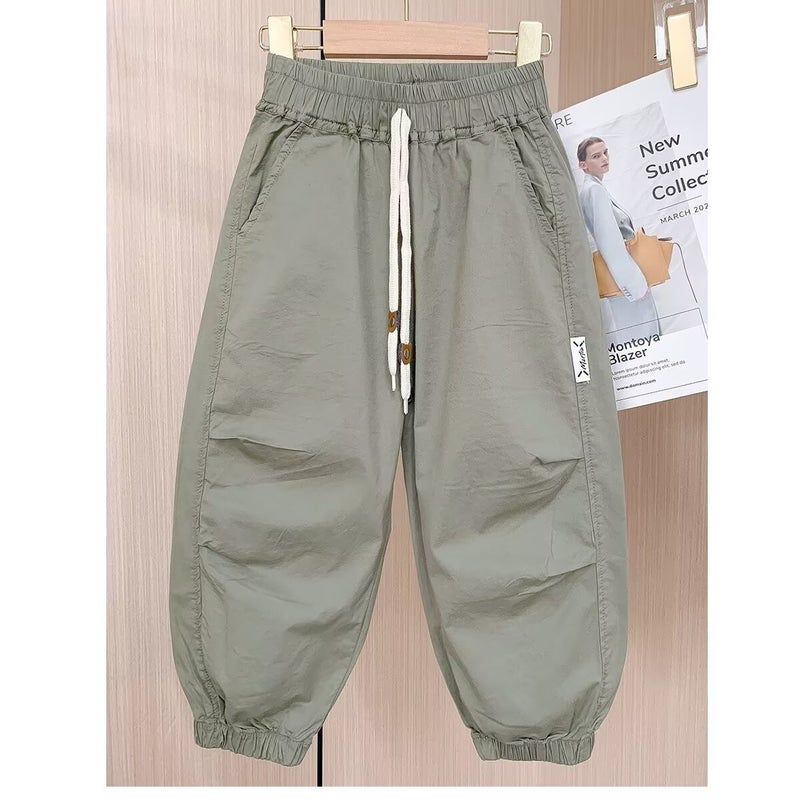 Boys' Summer Pants Children'S Summer Anti-Mosquito Pants New Large Children'S Summer Quick-Drying Sports Pants Thin Tide - Image 1