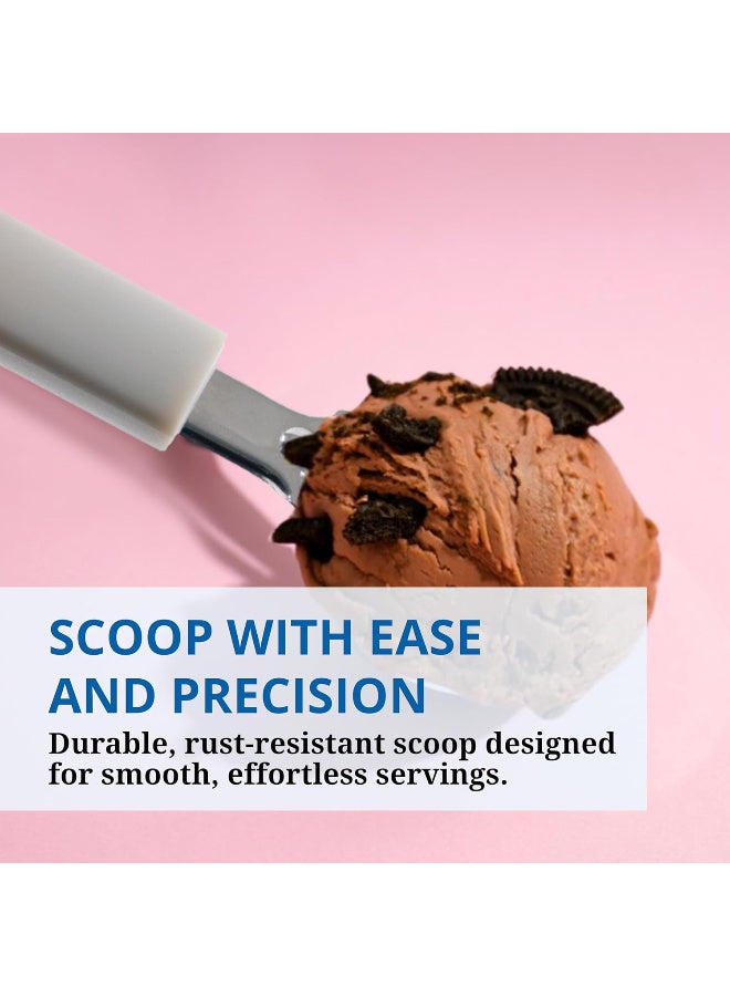 Westinghouse USA Premium Stainless Steel Ice Cream Scoop | Ergonomic Handle | Rust-Resistant | Perfect for Ice Cream, Sorbet & Frozen Desserts | Dishwasher Safe - Image 4