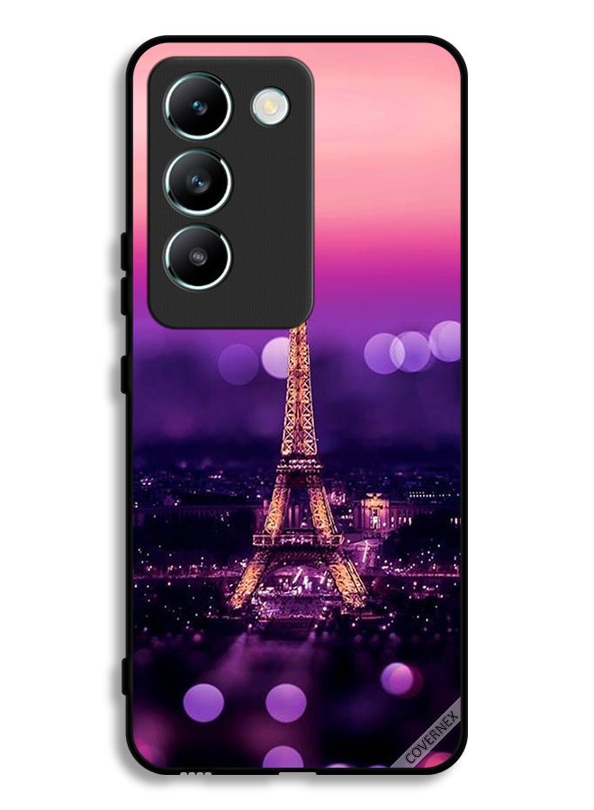 Covernex Vivo V30 Lite 4G Protective Case Cover Eiffel Tower - Image 1