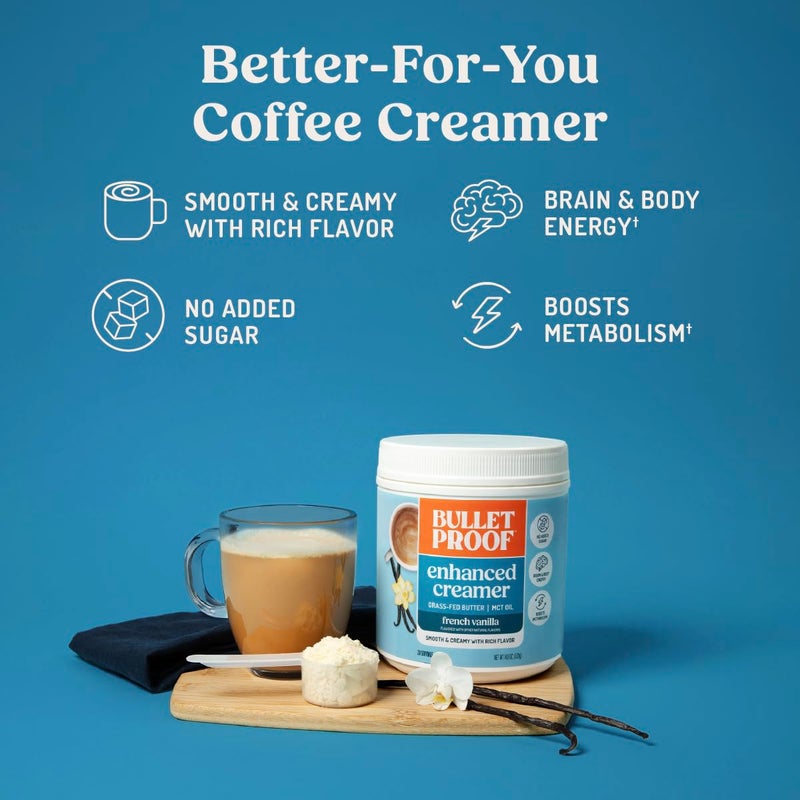 Bulletproof French Vanilla Creamer, 14.8 Ounces, Keto Coffee Creamer with MCT Oil and Grass-Fed Butter - Image 4