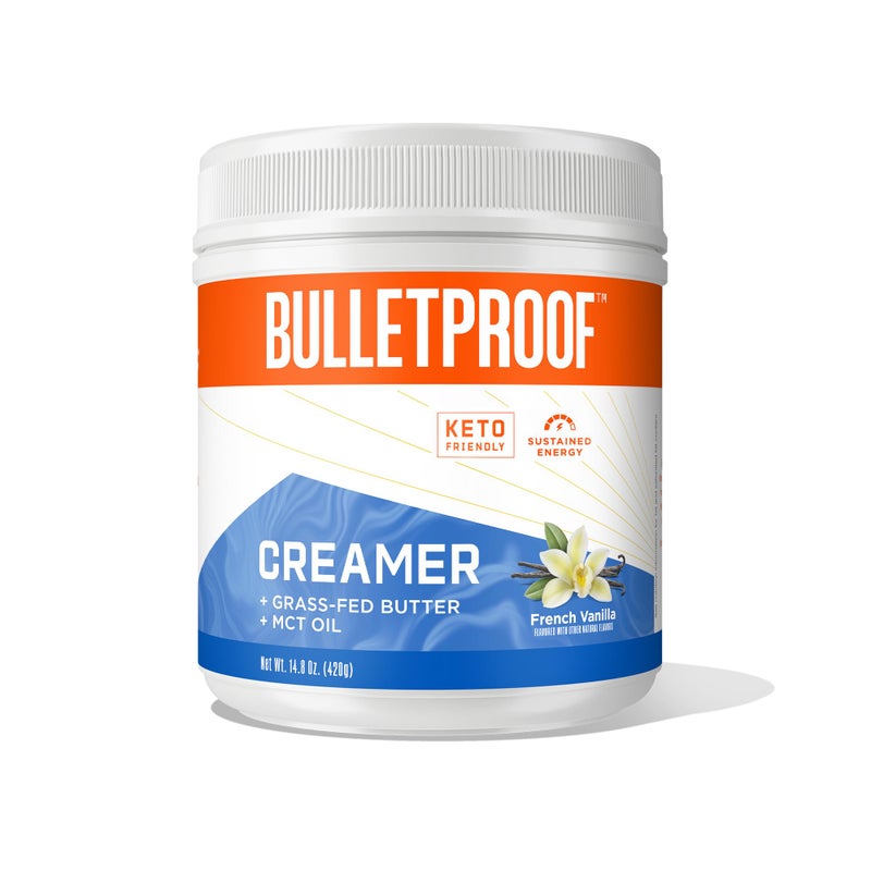 Bulletproof French Vanilla Creamer, 14.8 Ounces, Keto Coffee Creamer with MCT Oil and Grass-Fed Butter - Image 1