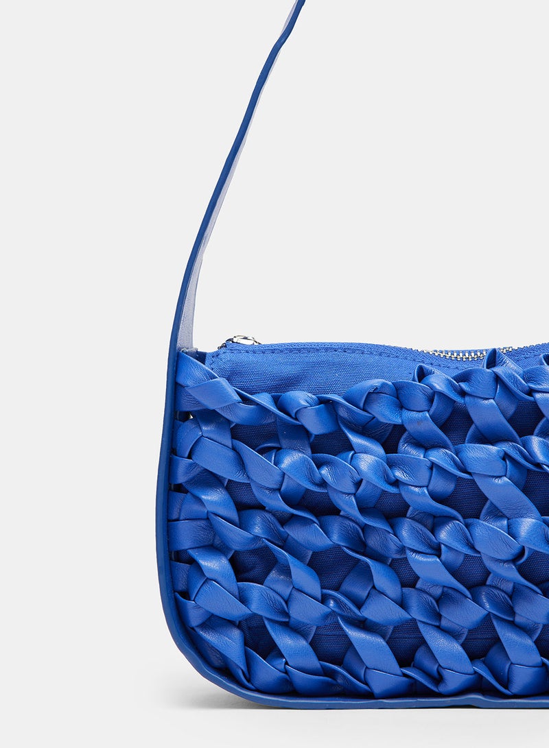 MANGO Braided Baguette Bag - Image 2