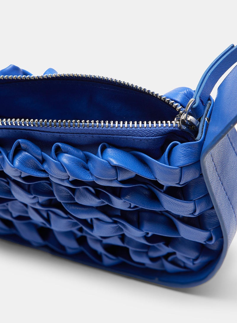 MANGO Braided Baguette Bag - Image 4