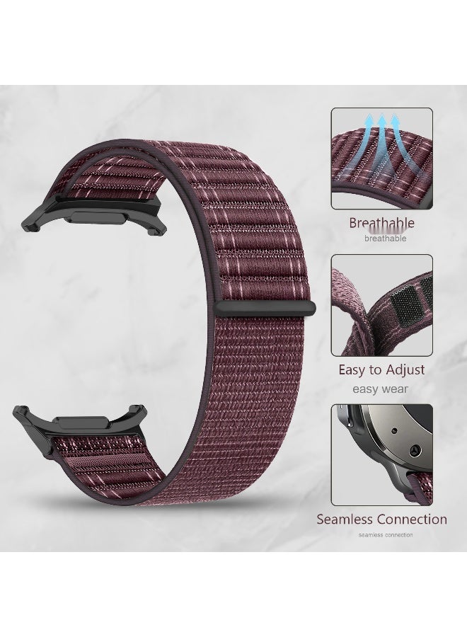 NIBEMINENT Samsung Ultra Strap - 47mm Dual-Color Wave Pattern Nylon Design  - Image 3