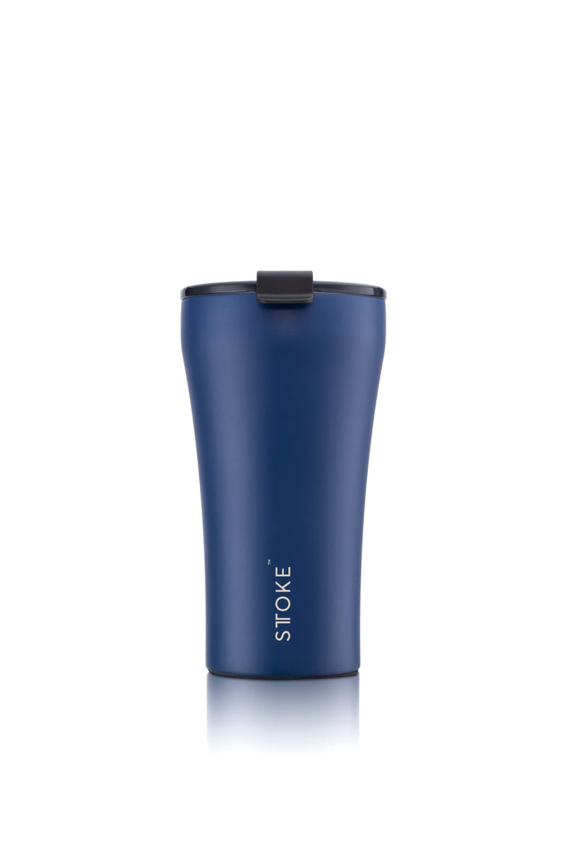 Sttoke Leakproof Ceramic Reusable Coffee Cup 16 oz  Magnetic Blue 696 inch Height