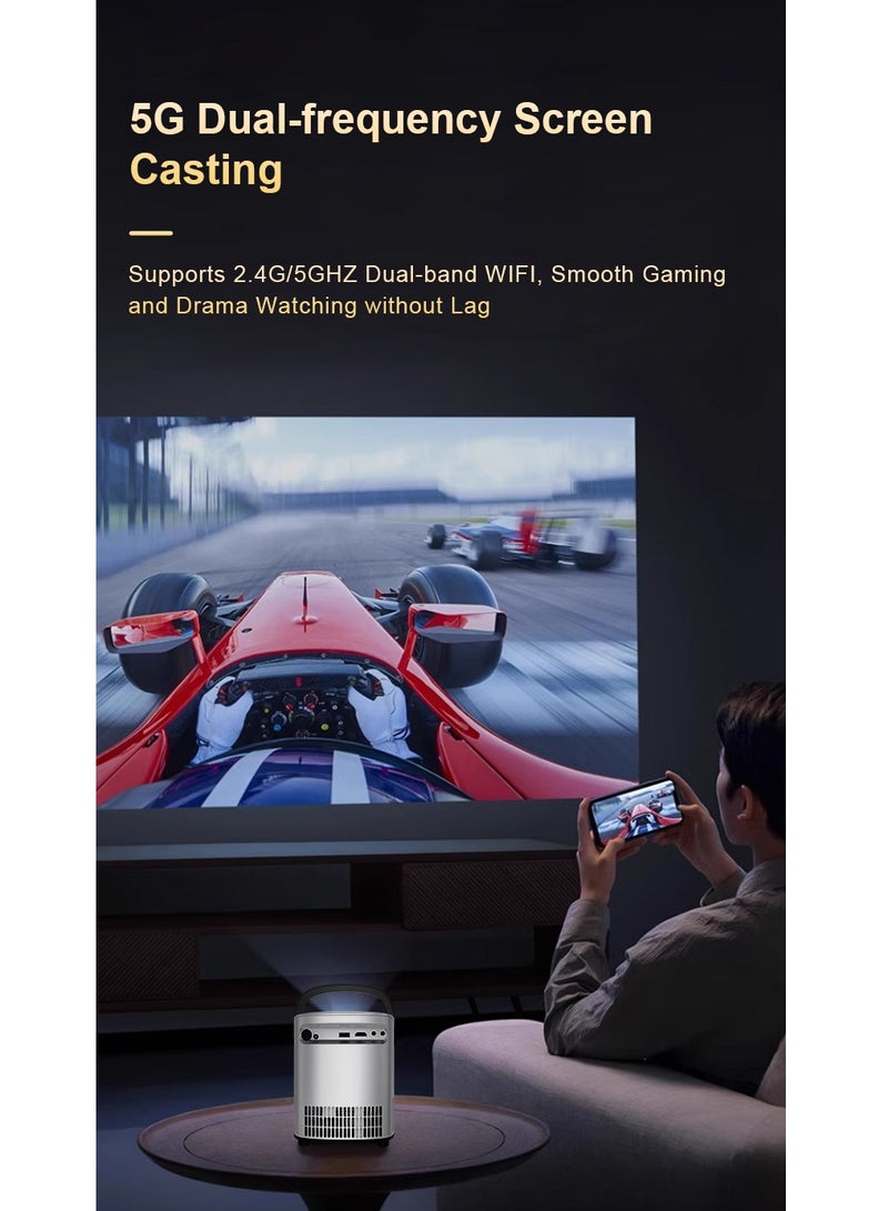 GULFLINK One-button Quick Focus Supports 4K Video Dust Cover Handle Brightness HD Projection Display Projector - Image 5