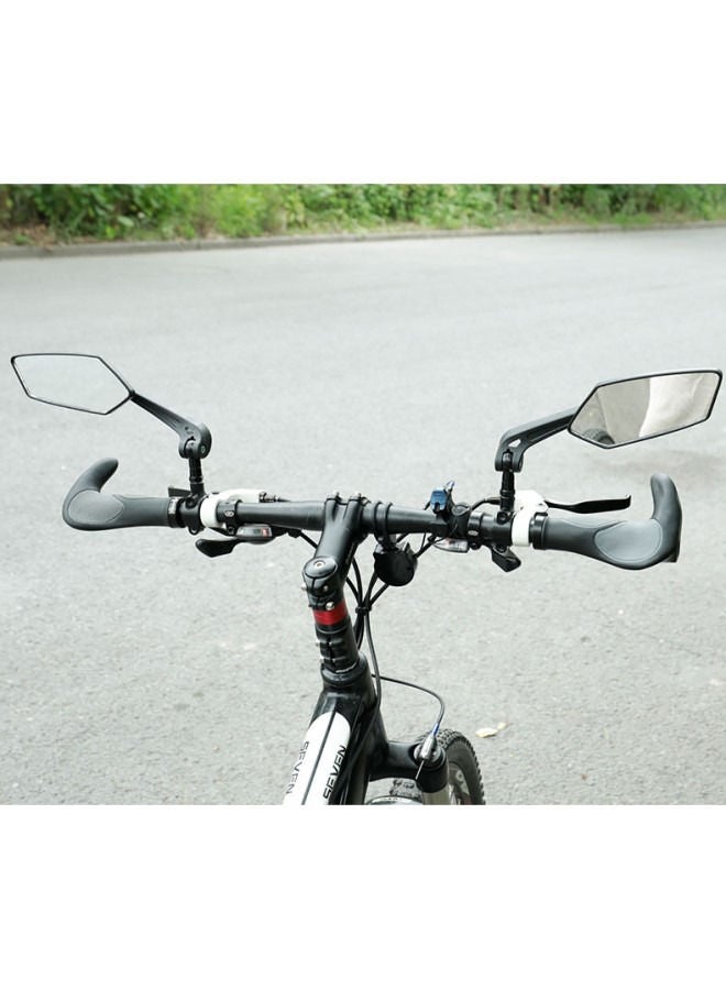 Generic Bicycle Mirror, Extra Large Mirror Surface, Impact-resistant Real Glass, Bicycle Mirror For Handlebars E-bike,360 Degree Adjustable,foldable - Image 3