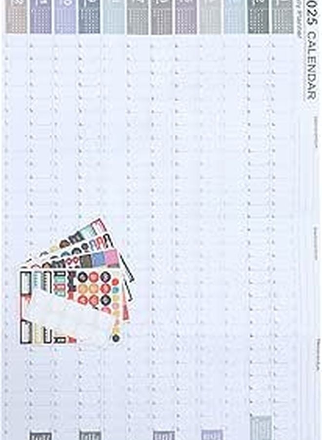 2025 Yearly Wall Calendar Planner Daily Schedule Creative Paper For Office Home - Image 1