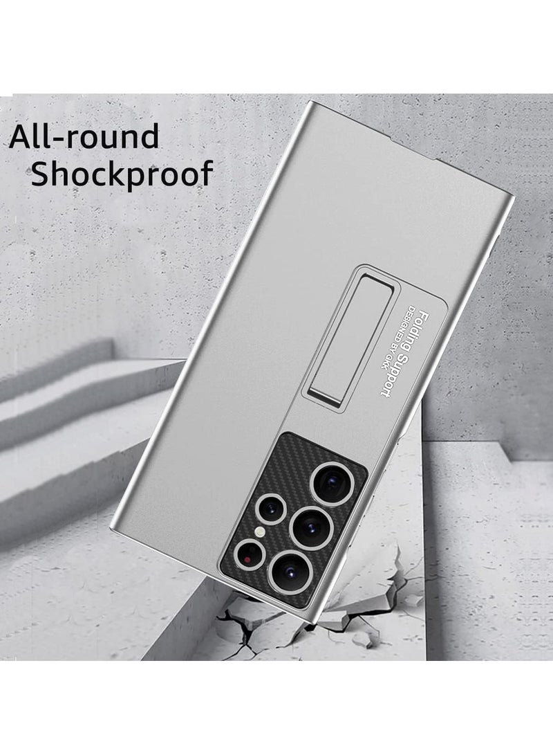 GKK Slim Hard Matte PC Built-in Kickstand Case Cover For Samsung S22 Ultra Case  - Image 2