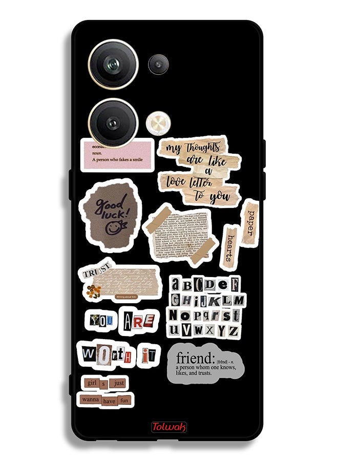 Tolwak Oppo Reno9 Pro Plus 5G Protective Case Cover Good Luck Quotes Stickers - Image 2