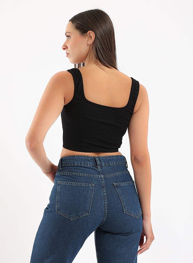Carina Wide Strap Crop Top - Image 3