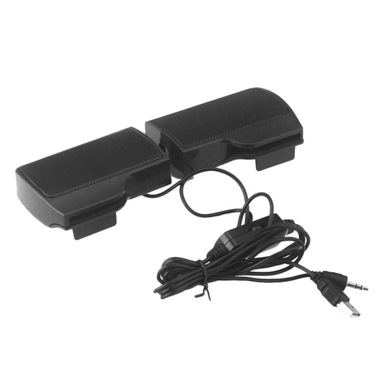 مكبرات صوت كمبيوتر مزودة بمشبك USB، مكبرات صوت كمبيوتر محمول مزودة بوصلة USB، ملحقات صوتية لسطح المكتب، للمنزل والمكتب والسكن الجامعي - Image 2