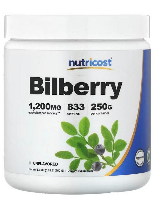 Bilberry Powder Unflavored 8.8 Oz 250 G - Image 1