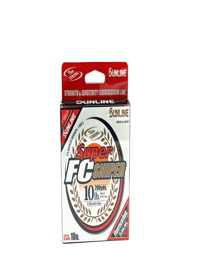 Sunline Super FC Sniper Fluorocarbon Fishing Line, 10 Pound 200 Yards, Natural Clear