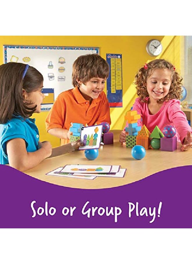 Learning Resources - Mental Blox Critical Thinking Game Homeschool 20 Blocks 40 Activity Cards Ages 5+Multicolor - Image 1